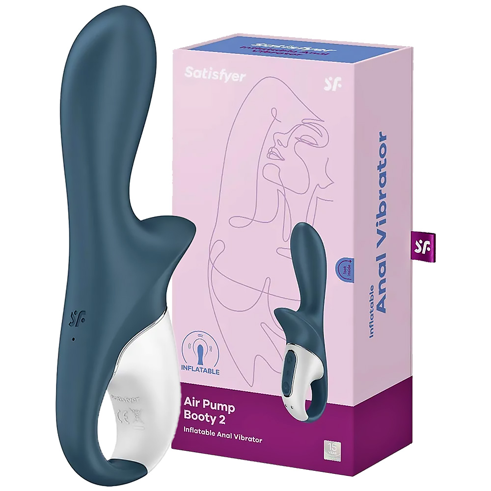 Вибратор с надувным стержнем Satisfyer Air Pump Booty-2